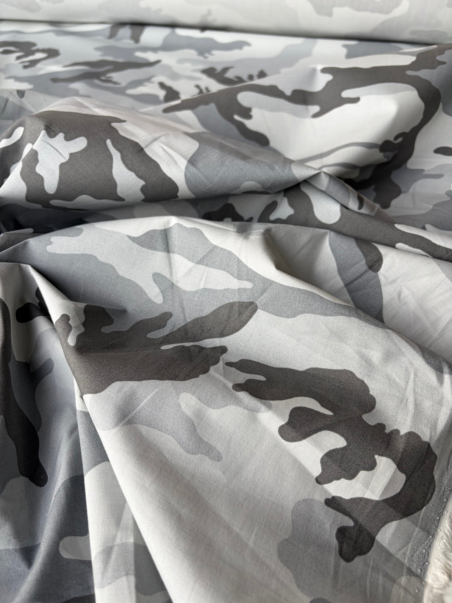 ERICA 002 heavy cotton satin camouflage print