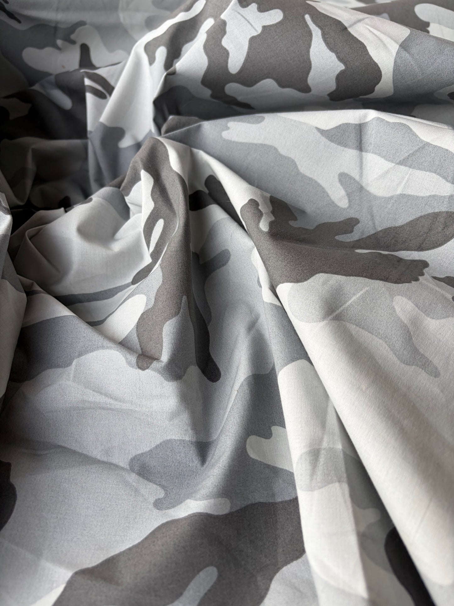 ERICA 002 heavy cotton satin camouflage print