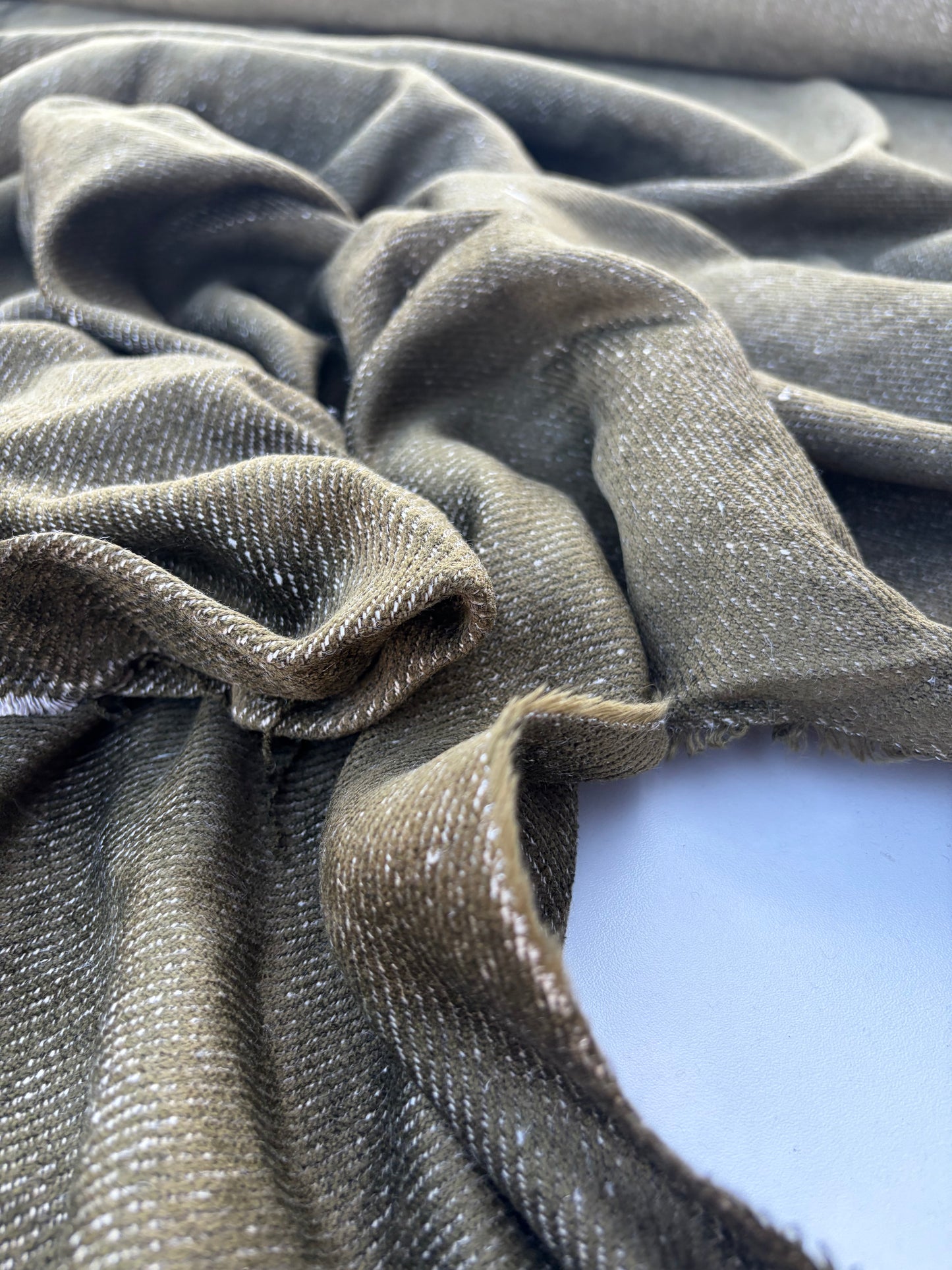LAUREN 003 khaky velvet twill heavy cotton