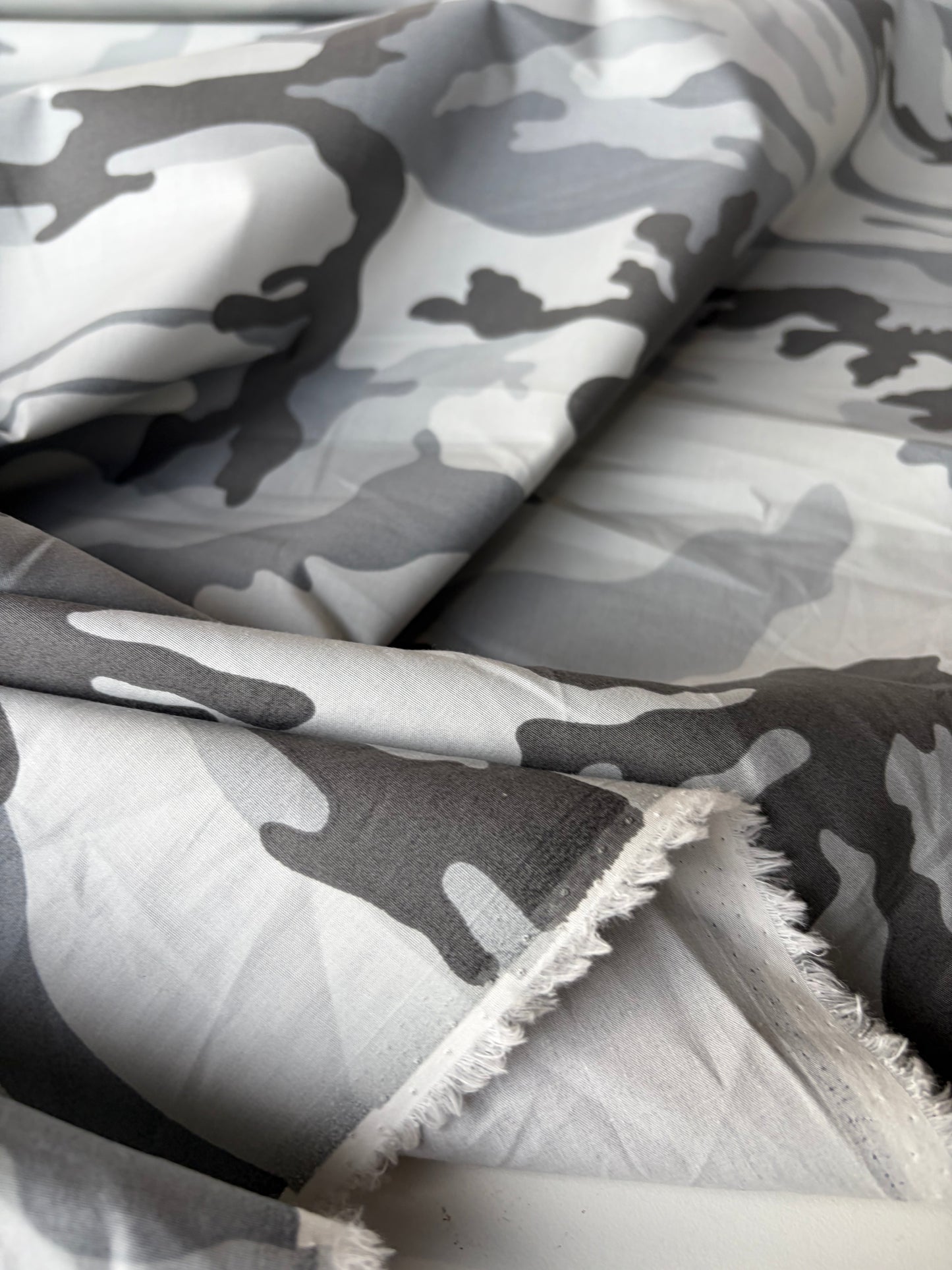 ERICA 002 heavy cotton satin camouflage print