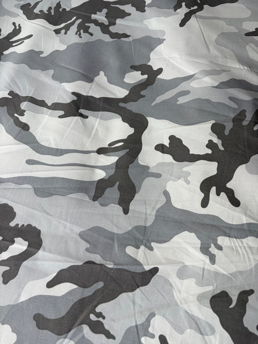 ERICA 002 heavy cotton satin camouflage print