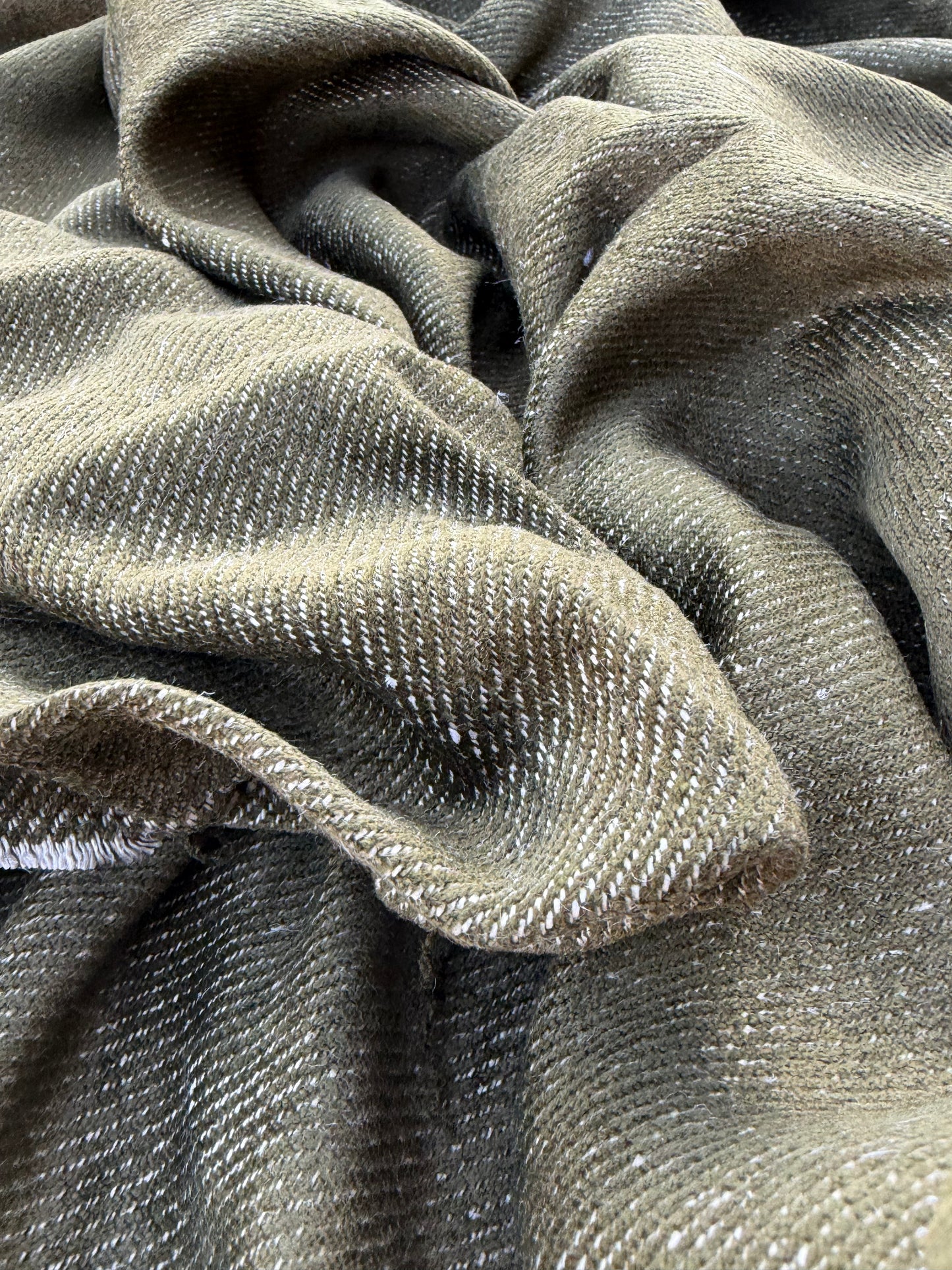 LAUREN 003 khaky velvet twill heavy cotton