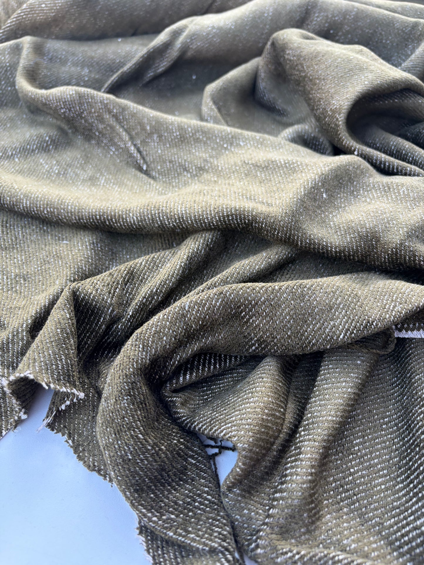 LAUREN 003 khaky velvet twill heavy cotton