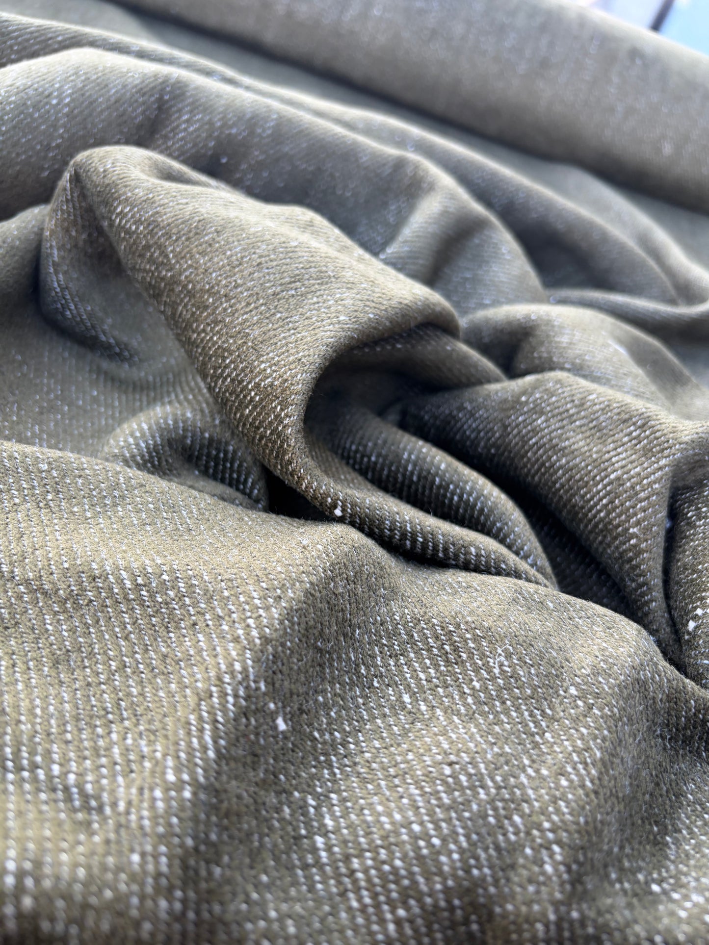LAUREN 003 khaky velvet twill heavy cotton