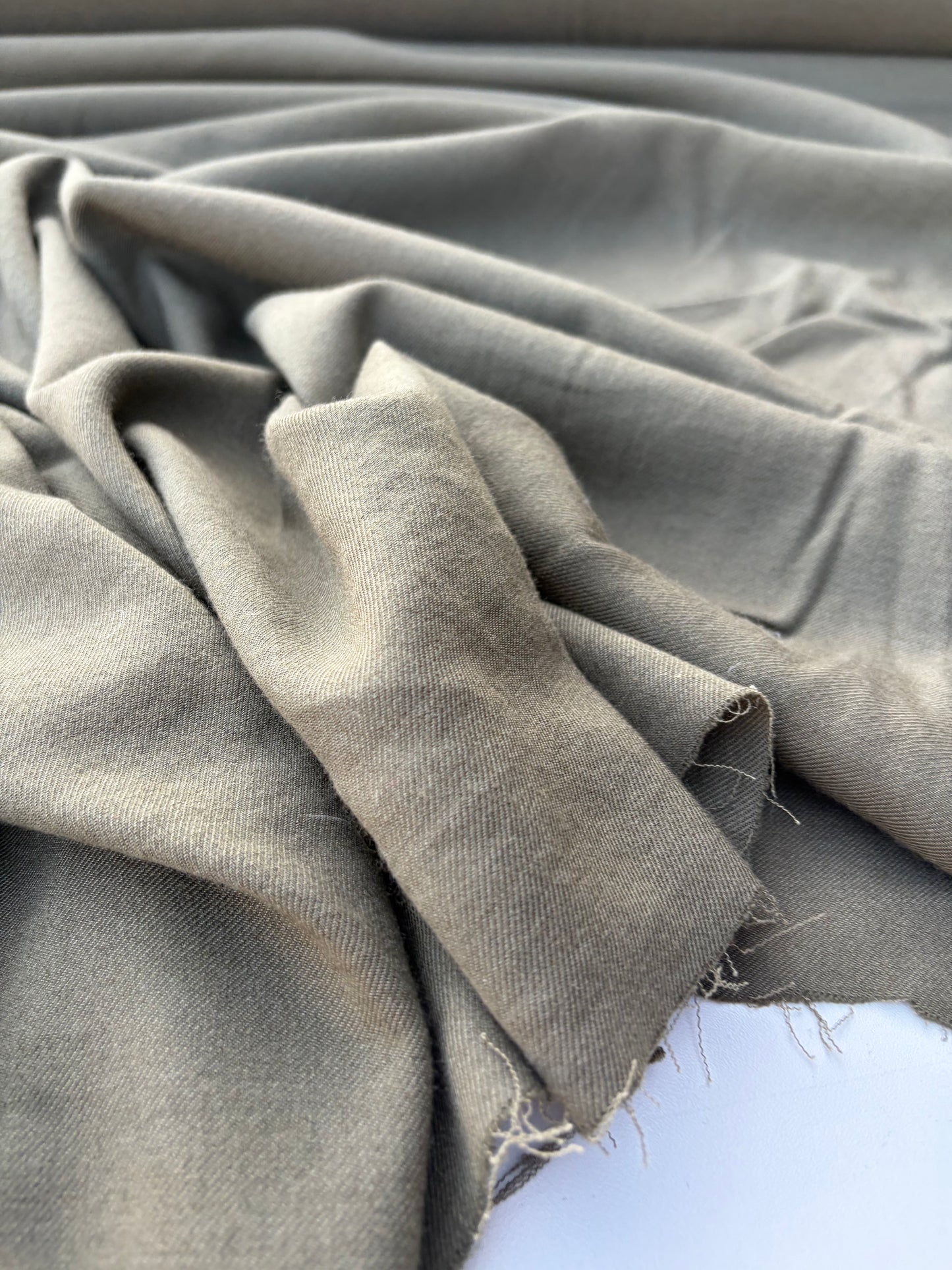 LAUREN 004 khaky  wool stretch suiting fabric