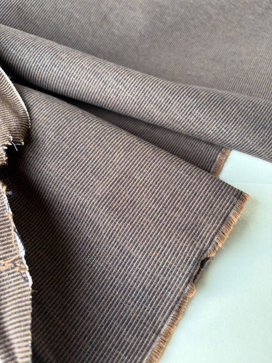ERICA 004 heavy cotton linen stripes