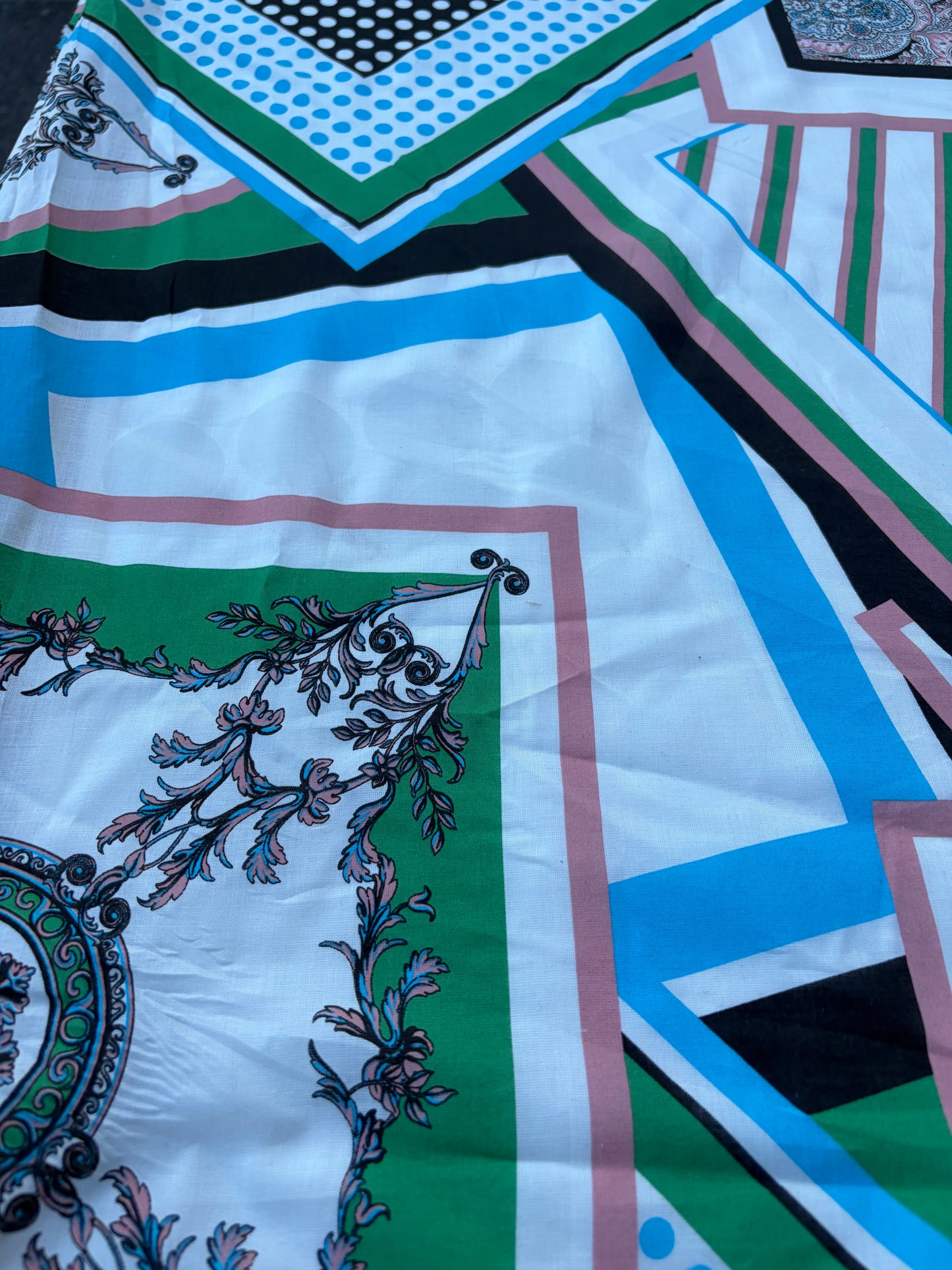 LAUREN 006 patchwork print cotton voile