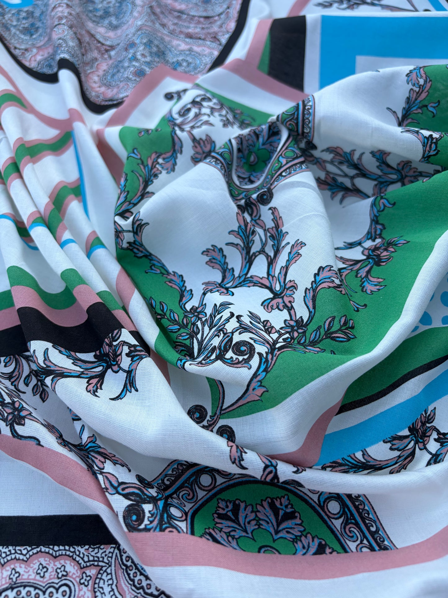 LAUREN 006 patchwork print cotton voile