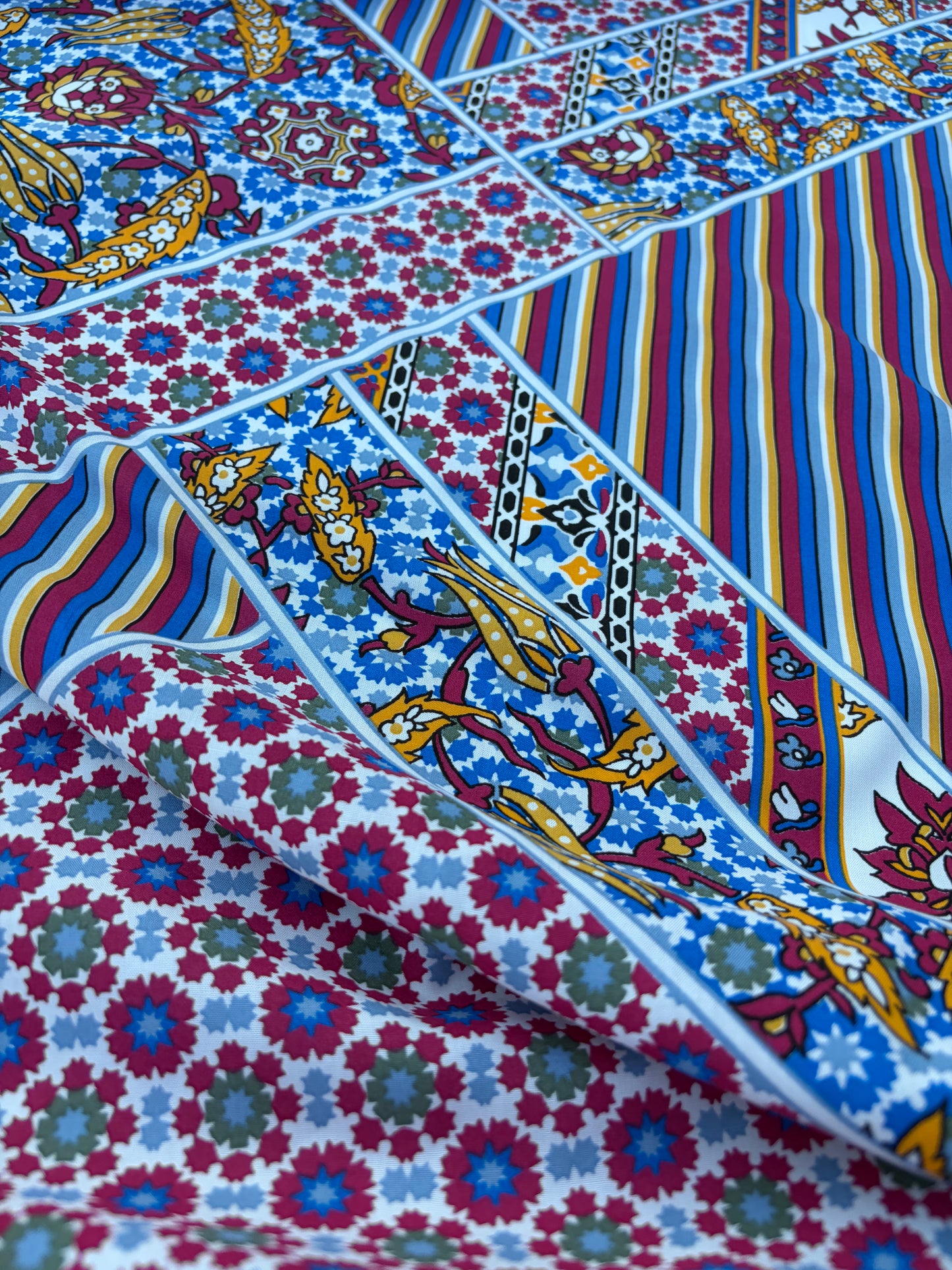 LAUREN 007 patchwork print cotton voile