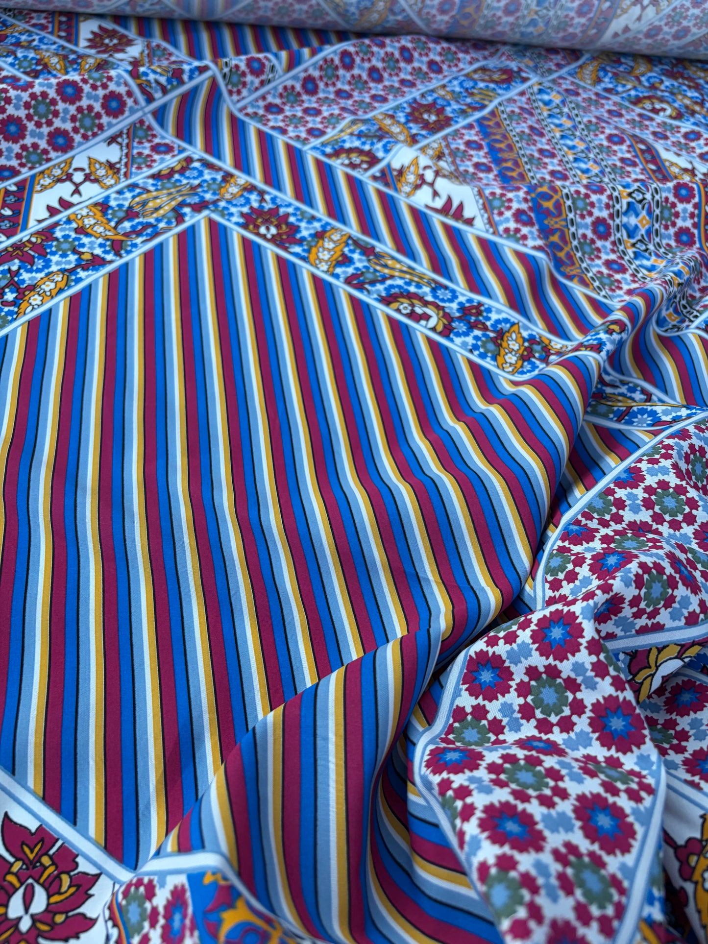 LAUREN 007 patchwork print cotton voile