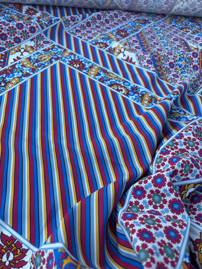 LAUREN 007 patchwork print cotton voile