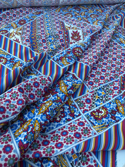 LAUREN 007 patchwork print cotton voile