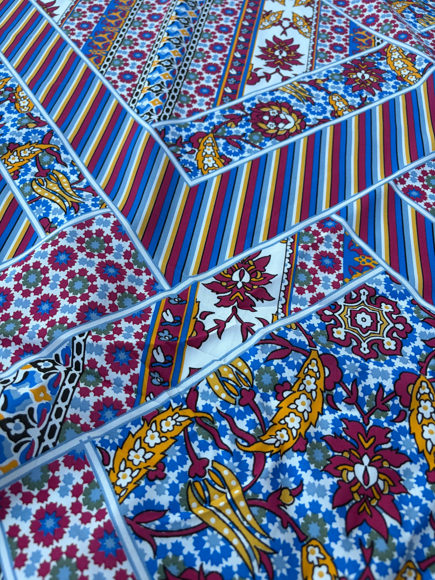 LAUREN 007 patchwork print cotton voile