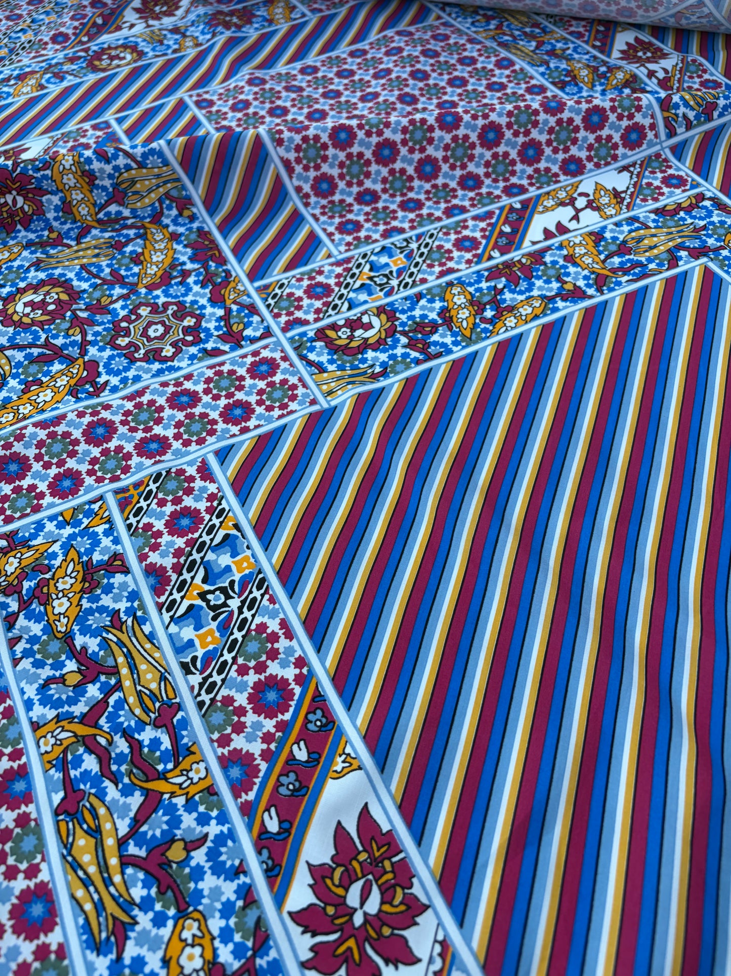 LAUREN 007 patchwork print cotton voile