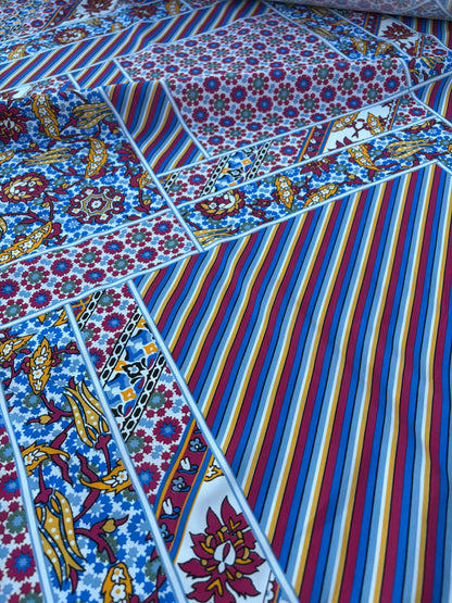 LAUREN 007 patchwork print cotton voile