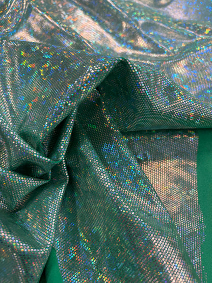 XENA 002 jersey crepon foil print green/silver