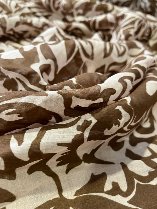 B01 MAURO 017 cotton voile bicolor print