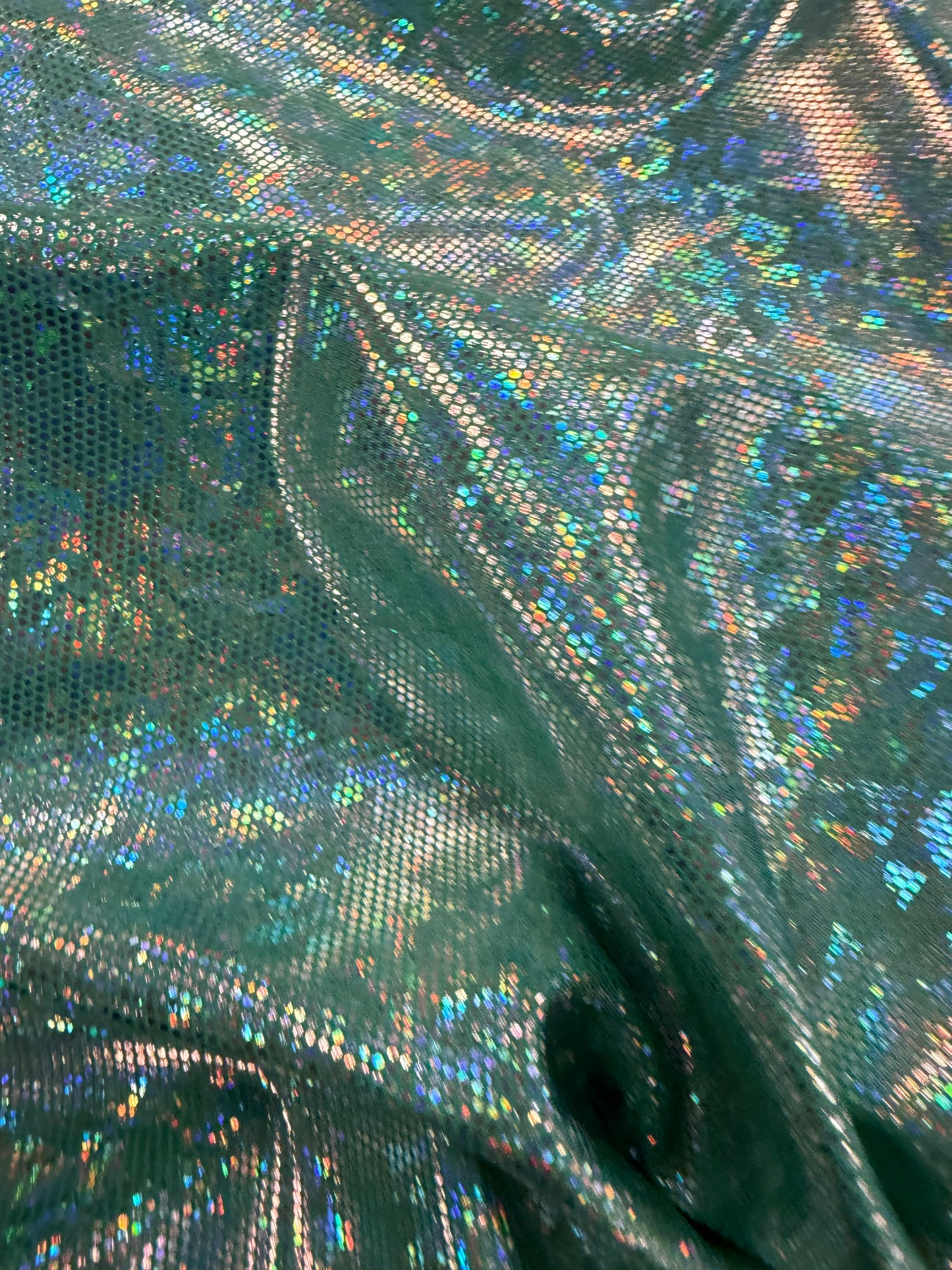 XENA 002 jersey crepon foil print green/silver