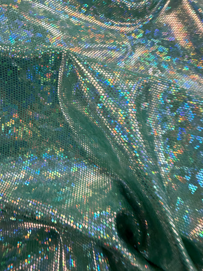 XENA 002 jersey crepon foil print green/silver