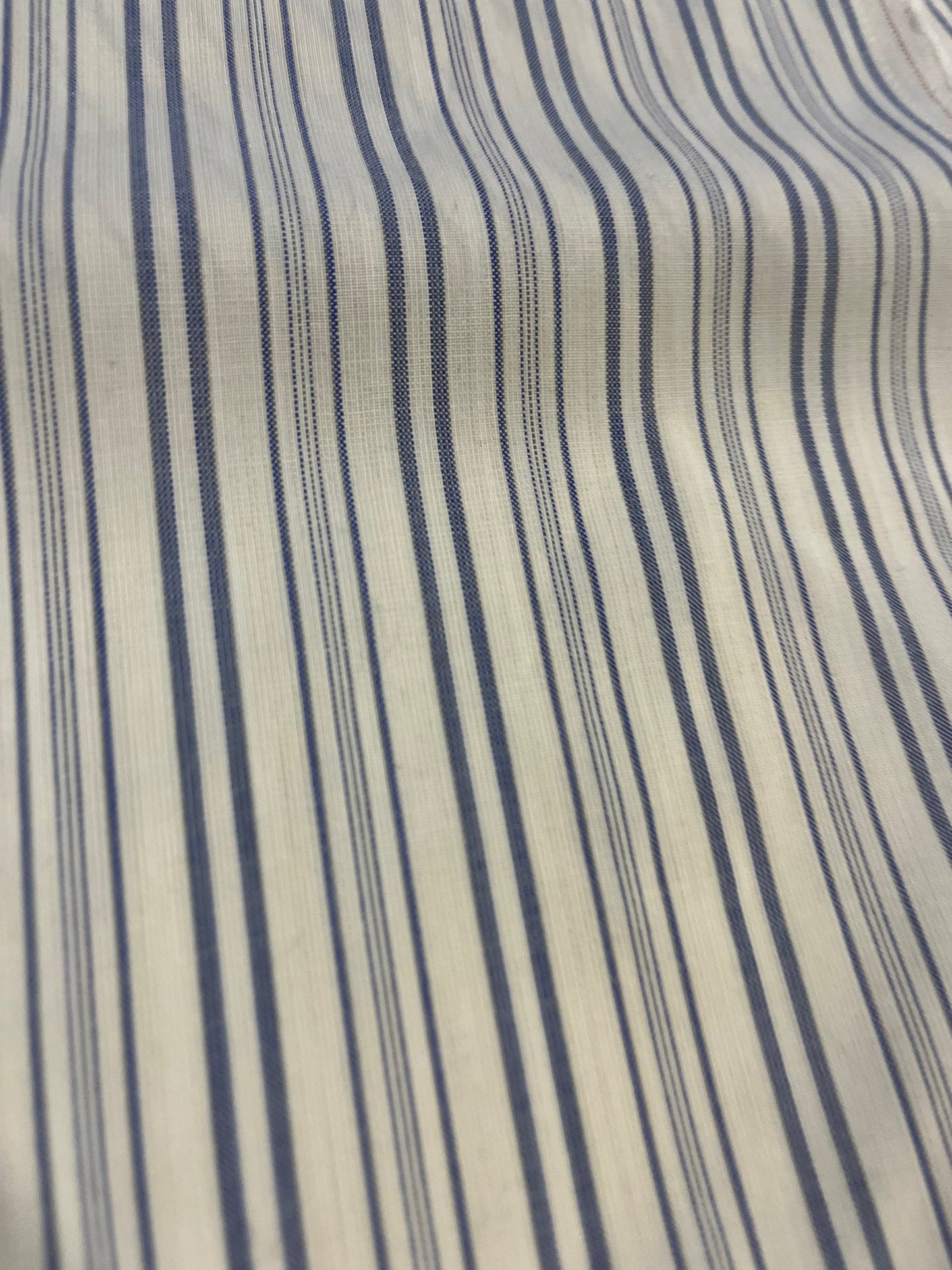 LC CLAIRE 215 woven cotton stretch stripes ecru/indigo
