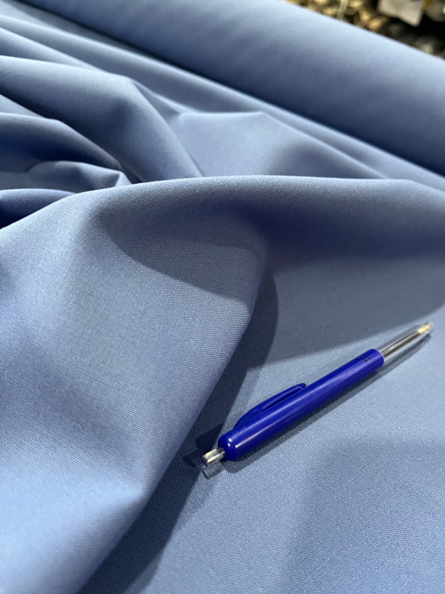 HIV 003 wool/polyester suiting fabric indigo blue