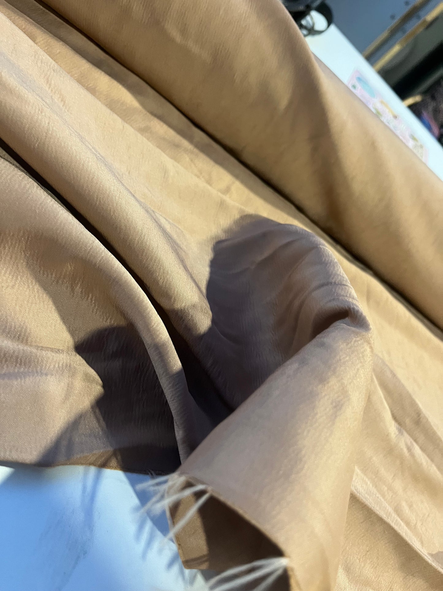 CLAIRE 225 heavy parachute fabric camel colour