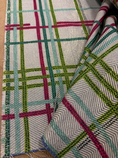XENA 009 shiny checkered jacquard