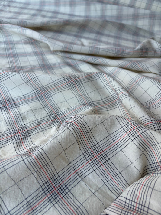 ERICA 016 colourwoven cotton voile check