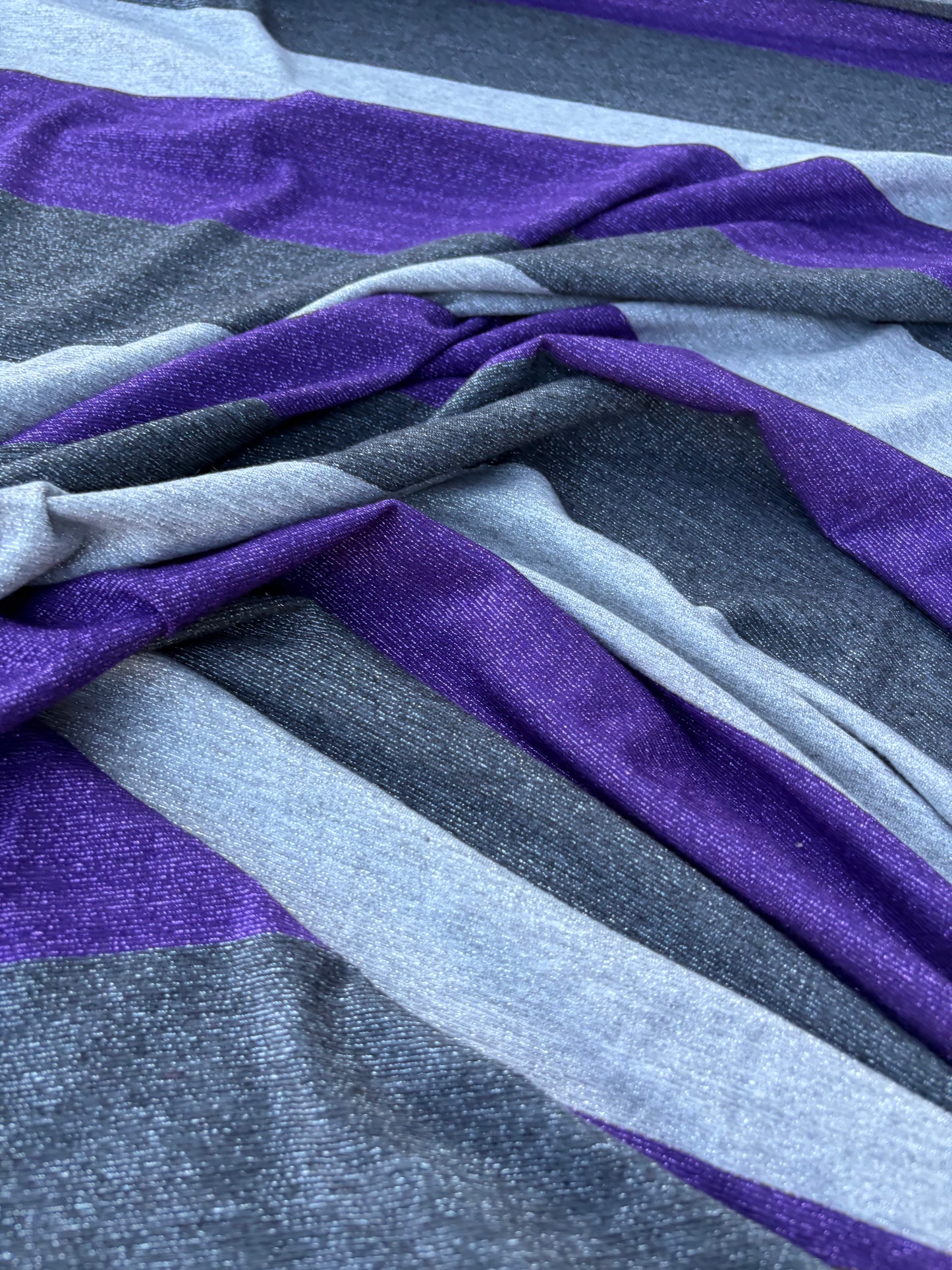 LAUREN 016 silver/purple shiny striped jersey