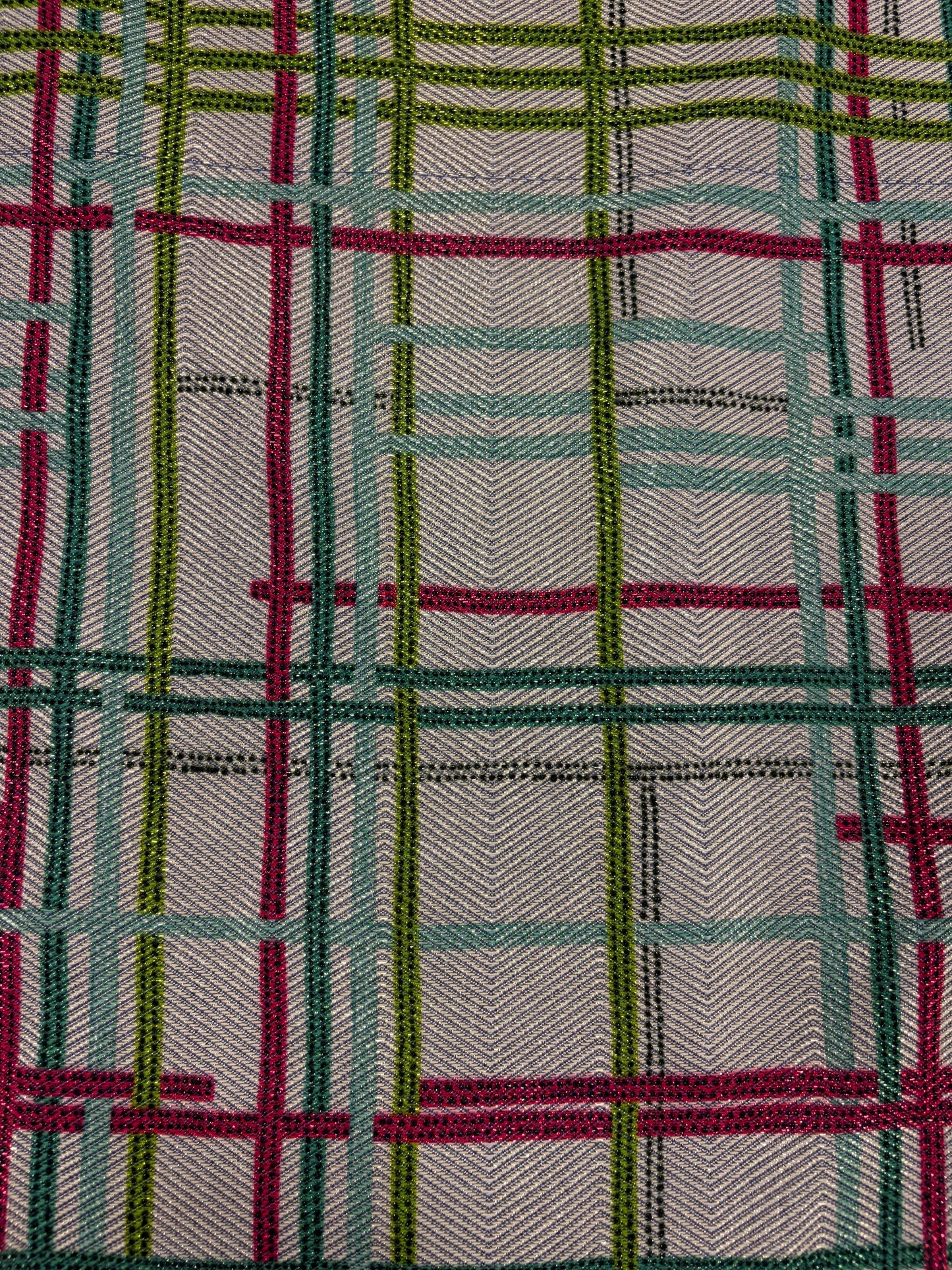 XENA 009 shiny checkered jacquard