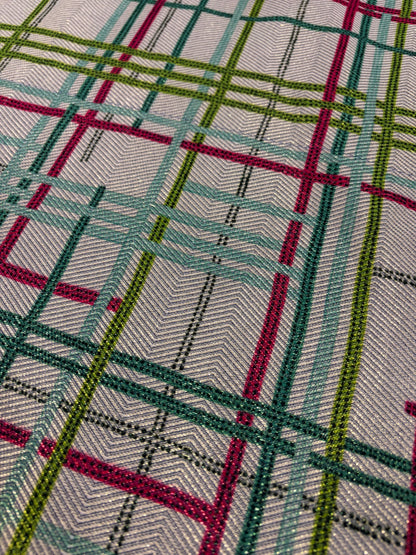 XENA 009 shiny checkered jacquard