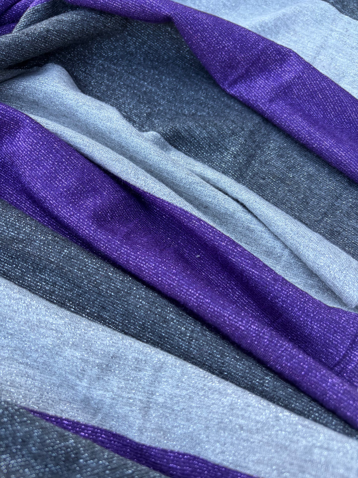 LAUREN 016 silver/purple shiny striped jersey