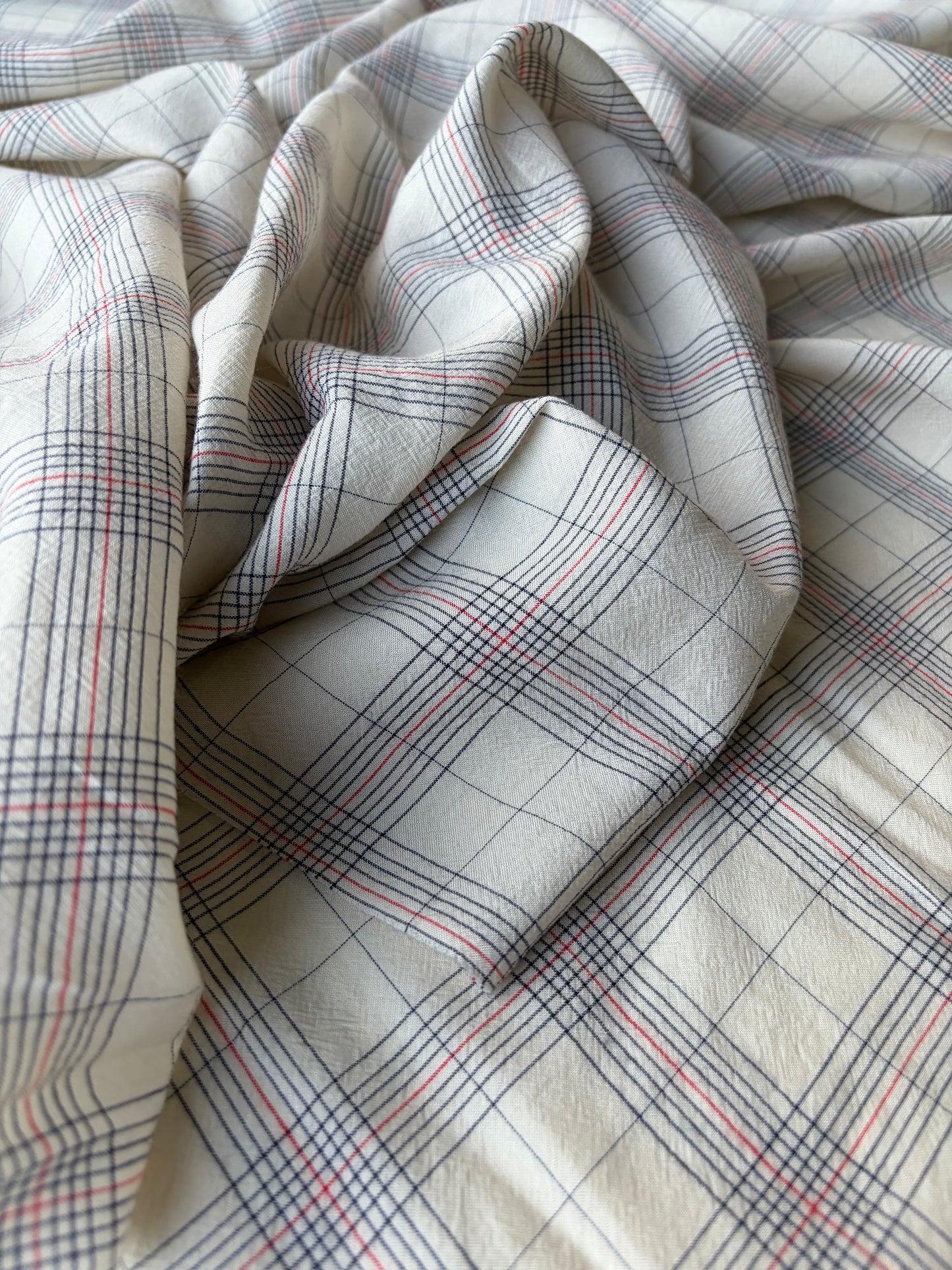 ERICA 016 colourwoven cotton voile check