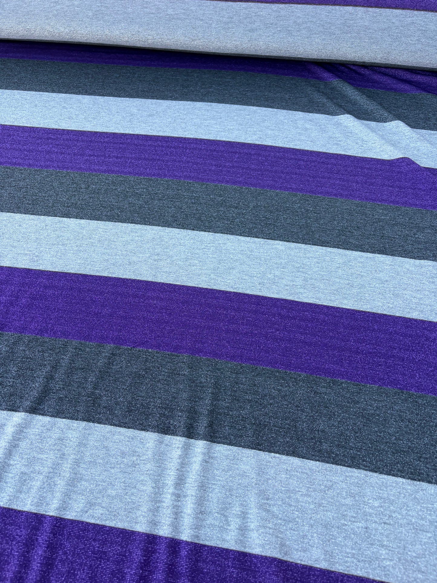LAUREN 016 silver/purple shiny striped jersey