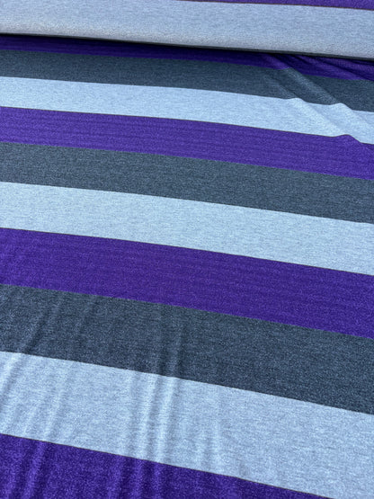 LAUREN 016 silver/purple shiny striped jersey