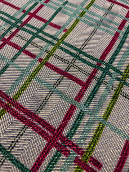 XENA 009 shiny checkered jacquard