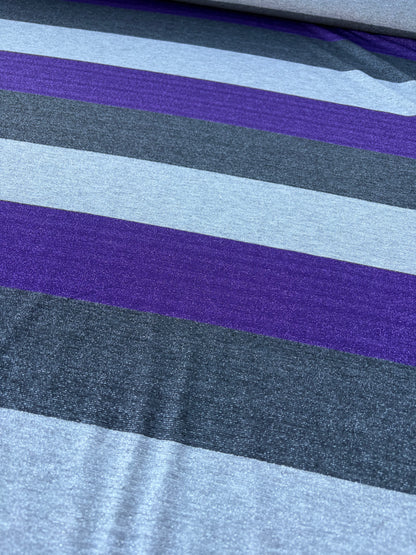 LAUREN 016 silver/purple shiny striped jersey