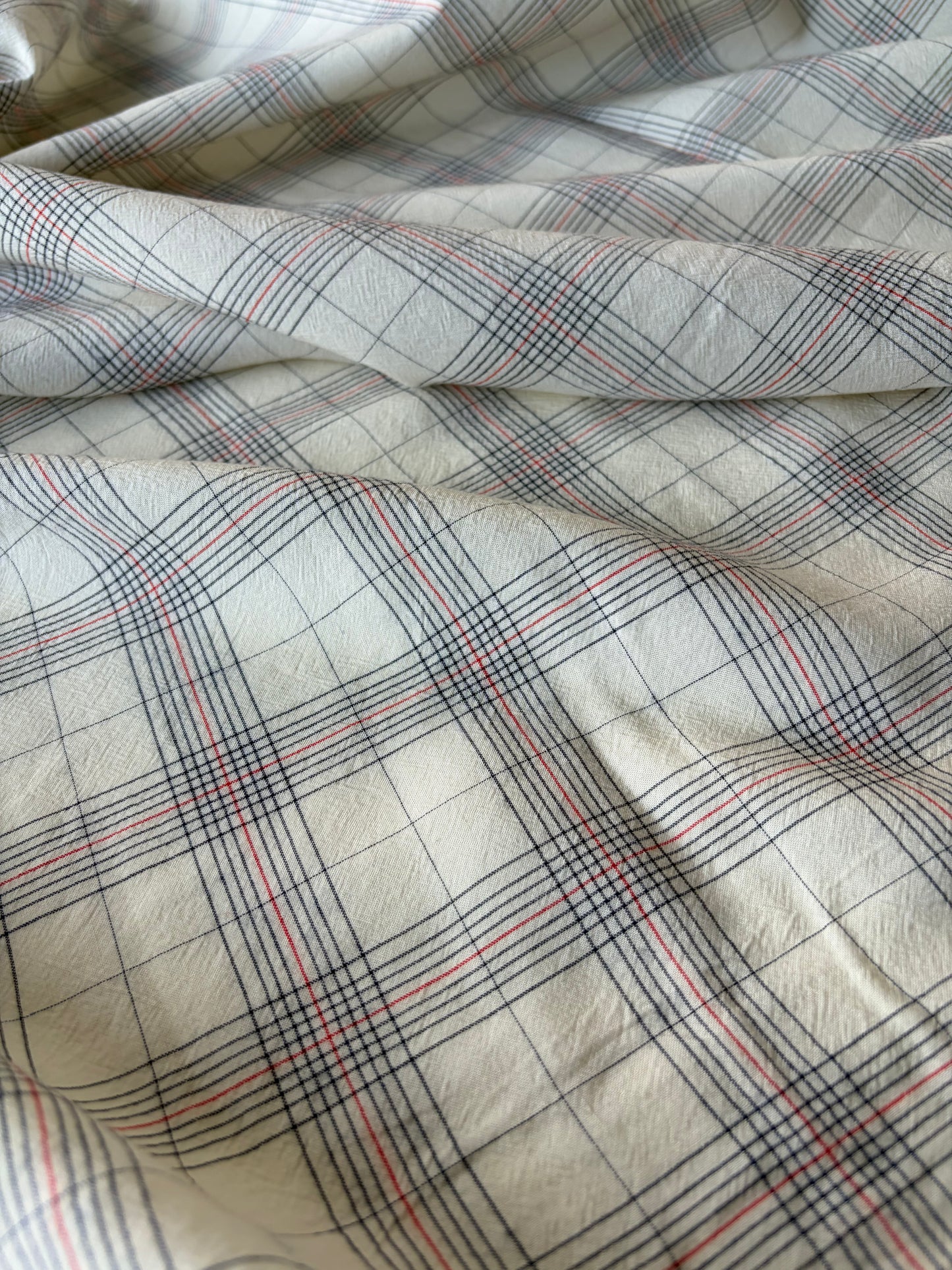 ERICA 016 colourwoven cotton voile check