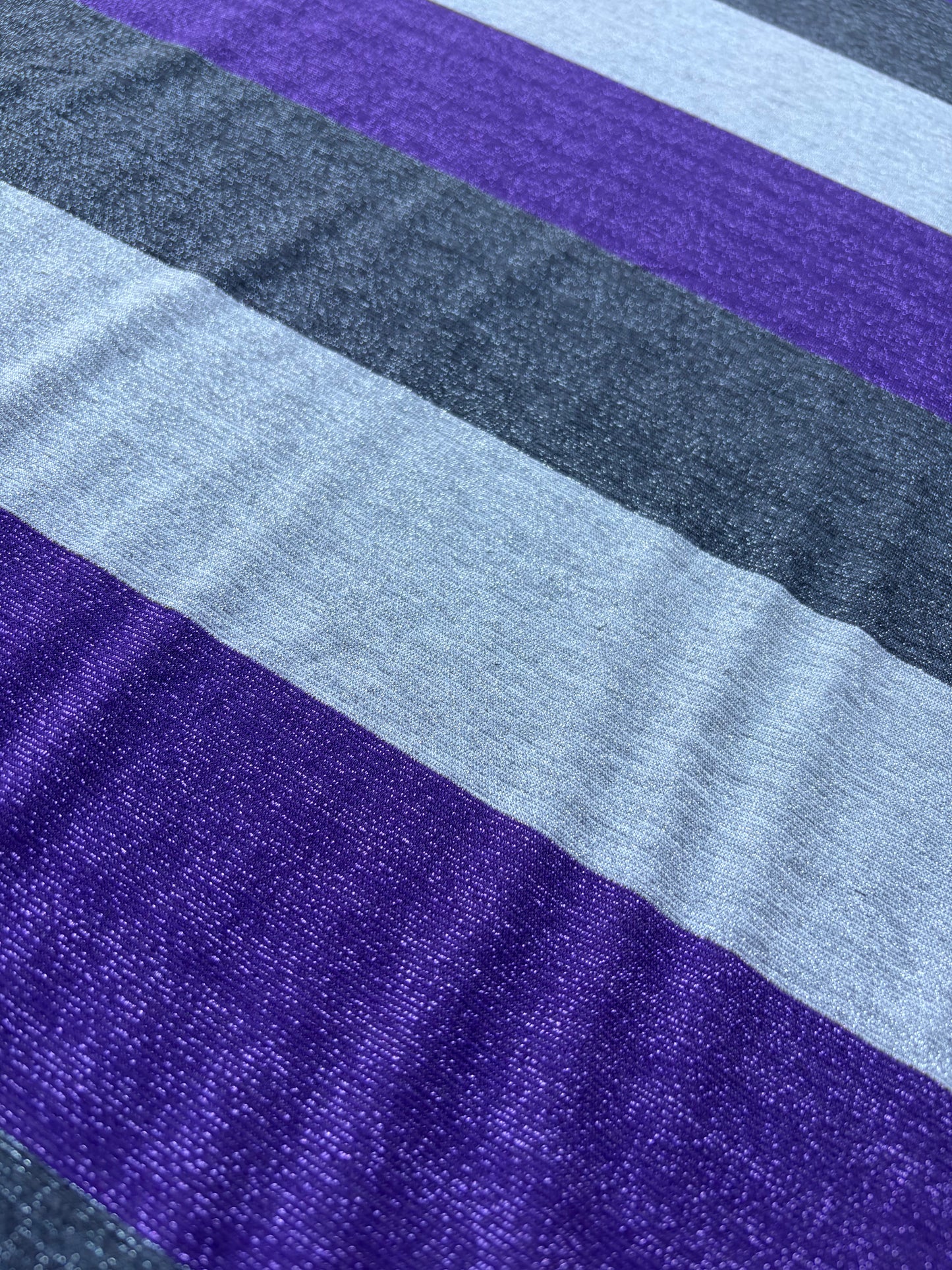 LAUREN 016 silver/purple shiny striped jersey