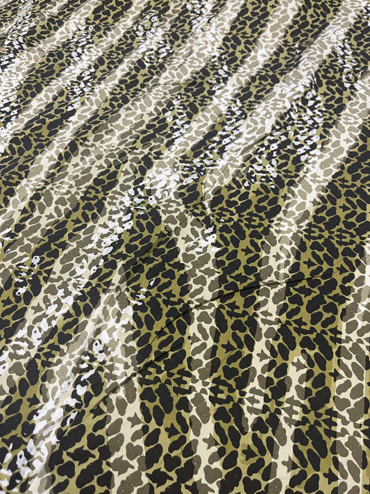 PC023 viscose with  leopard print