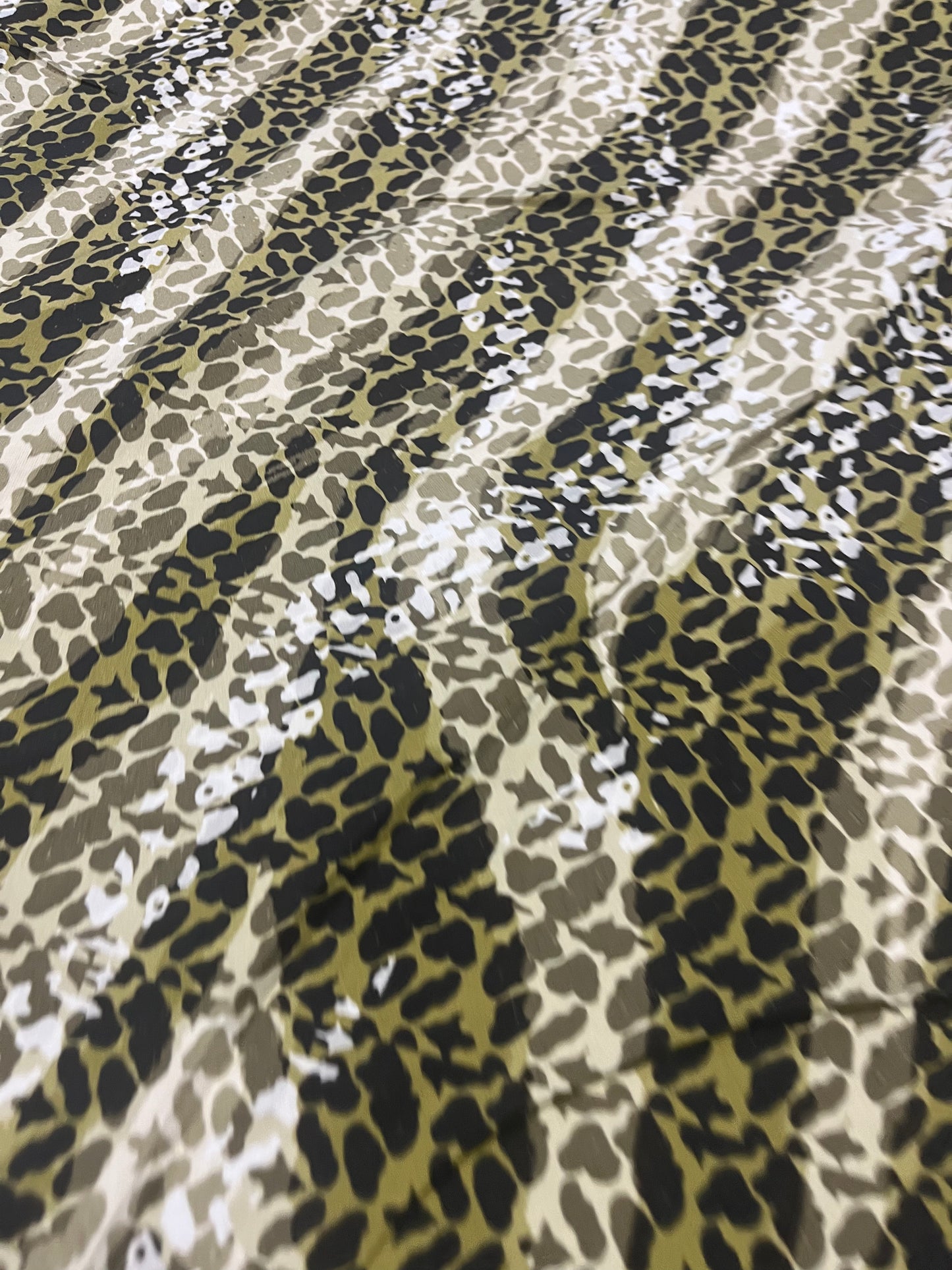 PC023 viscose with  leopard print