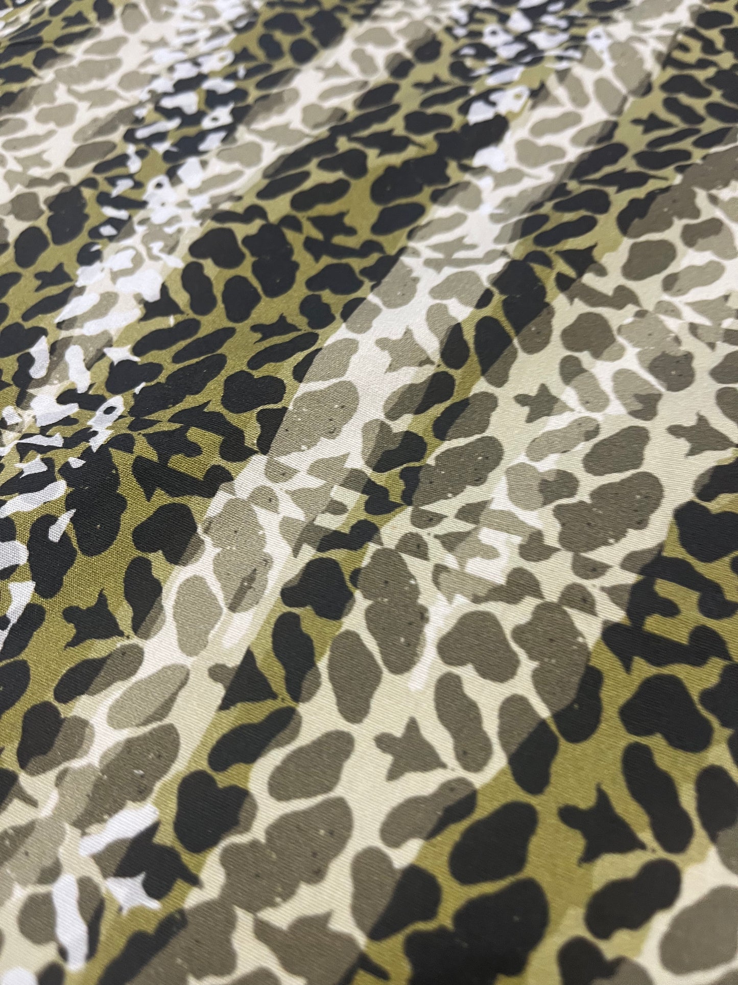 PC023 viscose with  leopard print