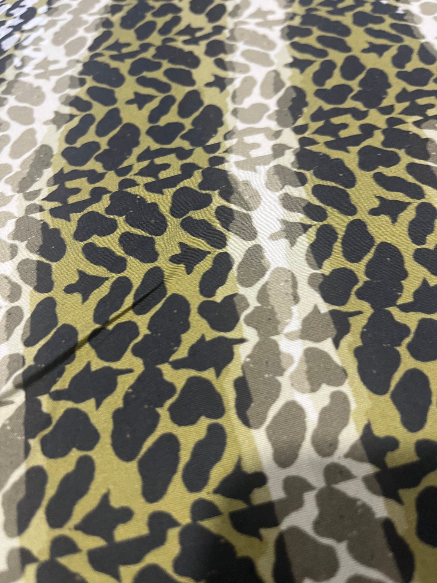 PC023 viscose with  leopard print