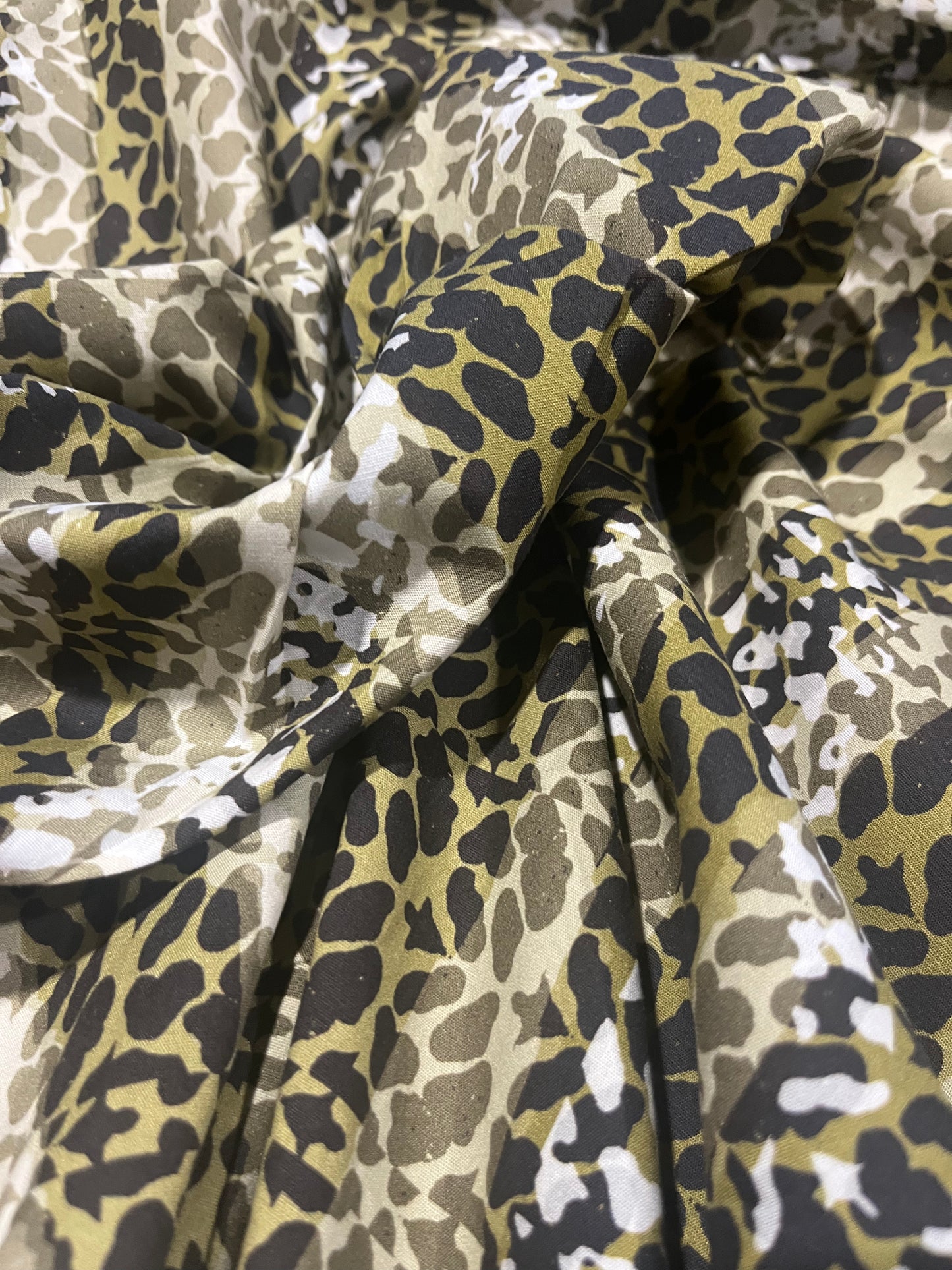 PC023 viscose with  leopard print