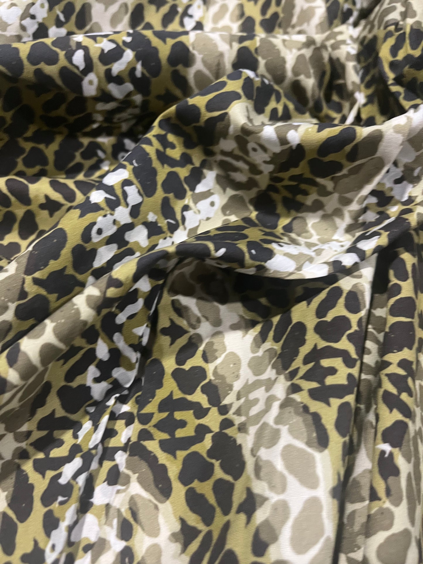 PC023 viscose with  leopard print