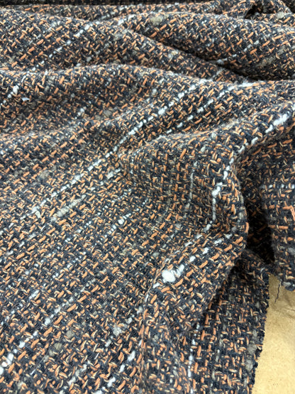 XENA 011 cotton tweed bouclette brown