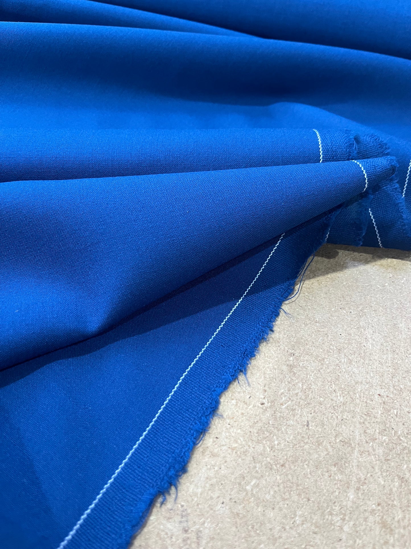 LC 007 wool/polyester suiting fabric RAF blue