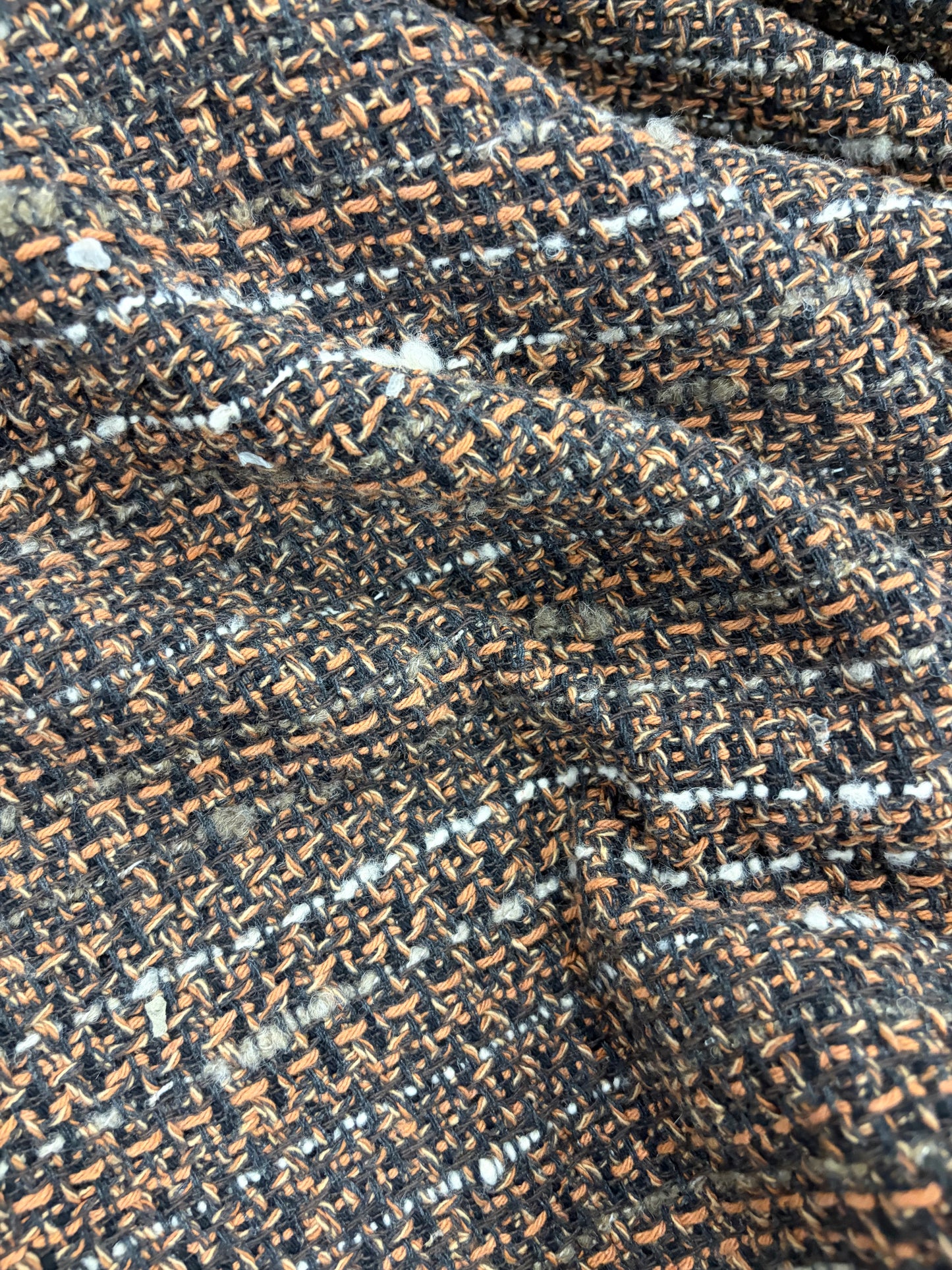 XENA 011 cotton tweed bouclette brown