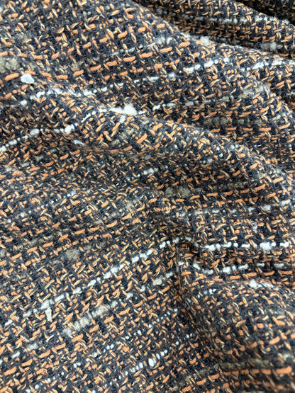XENA 011 cotton tweed bouclette brown