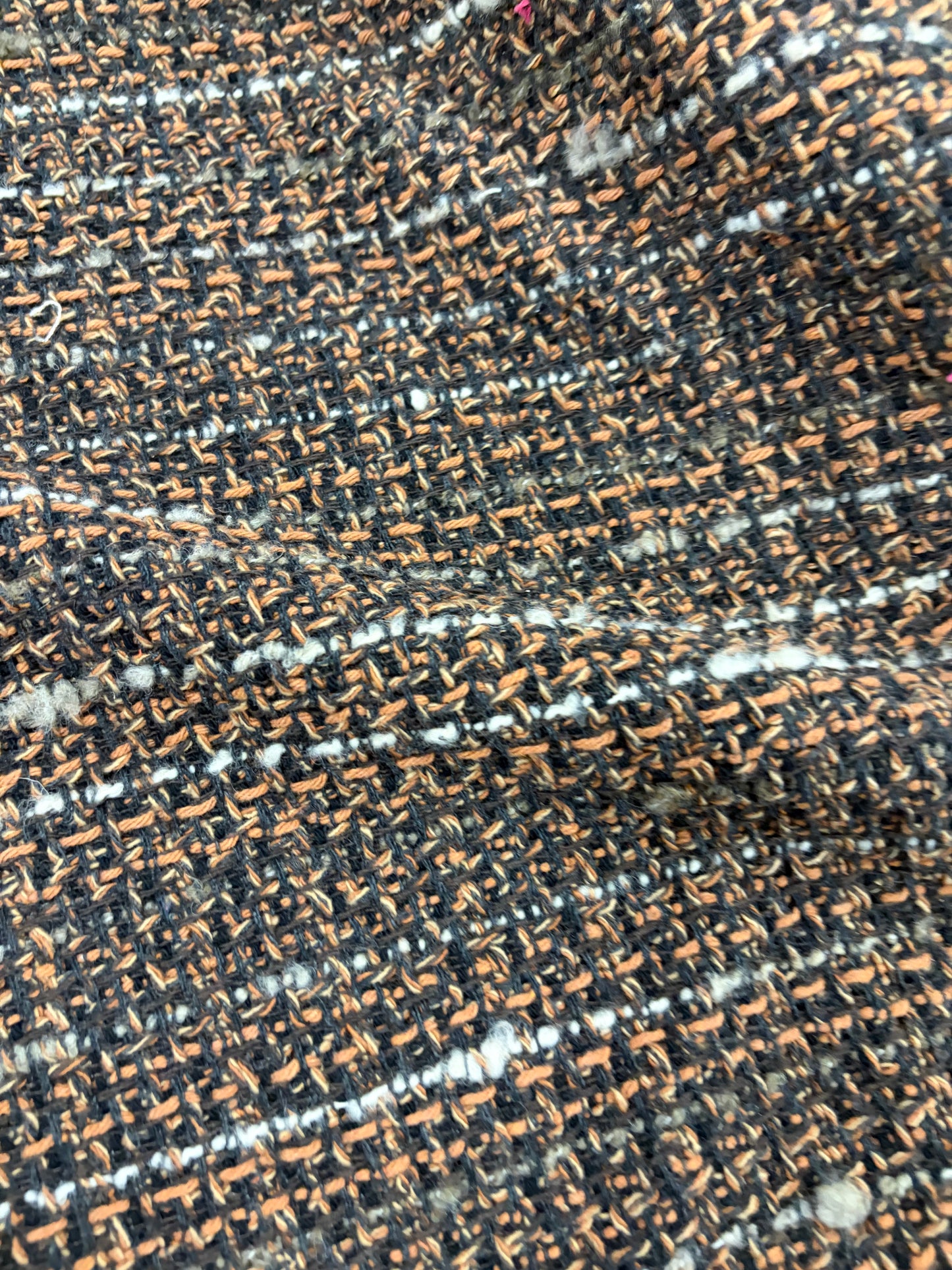 XENA 011 cotton tweed bouclette brown